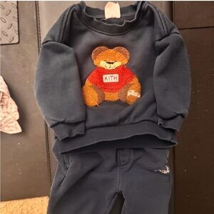 Kith Navy Bear Embroidered Set